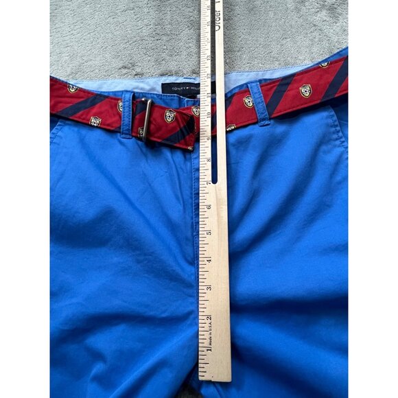Tommy Hilfiger Belted Boy SZ 20 Blue Chinos Red Belt W30 L29 T855032 Dress Pants - Picture 7 of 14